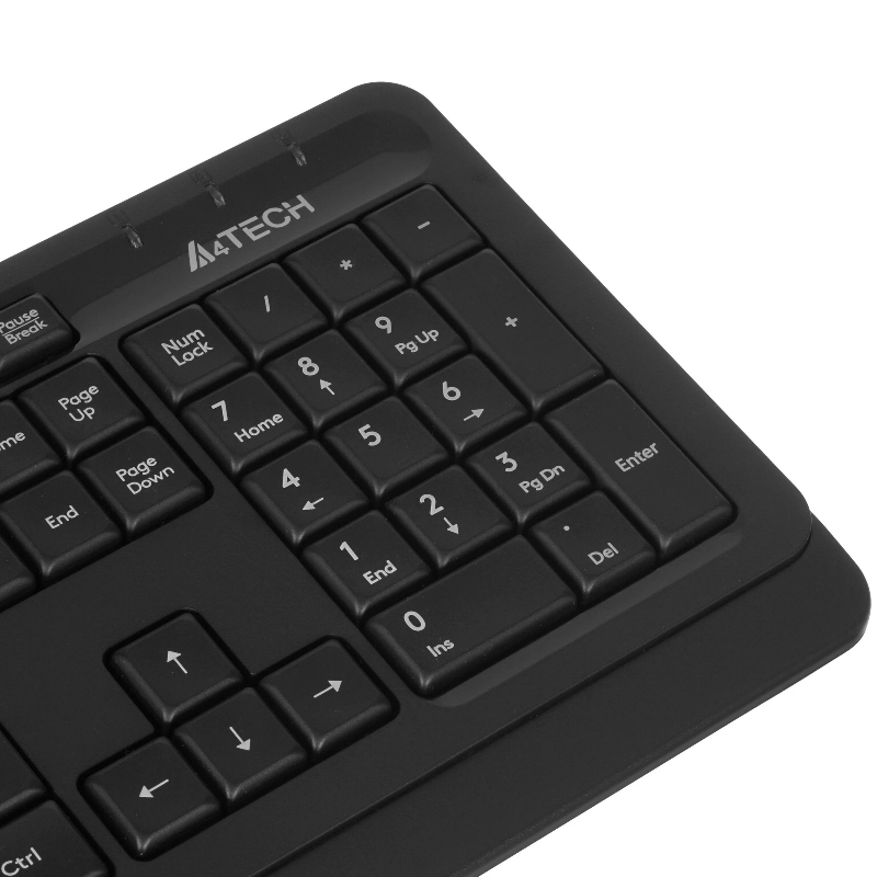 Комплект клавиатура и мышь A4Tech + Fstyler FG1012, беспроводное подключение, USB-A, чёрный, фото 5