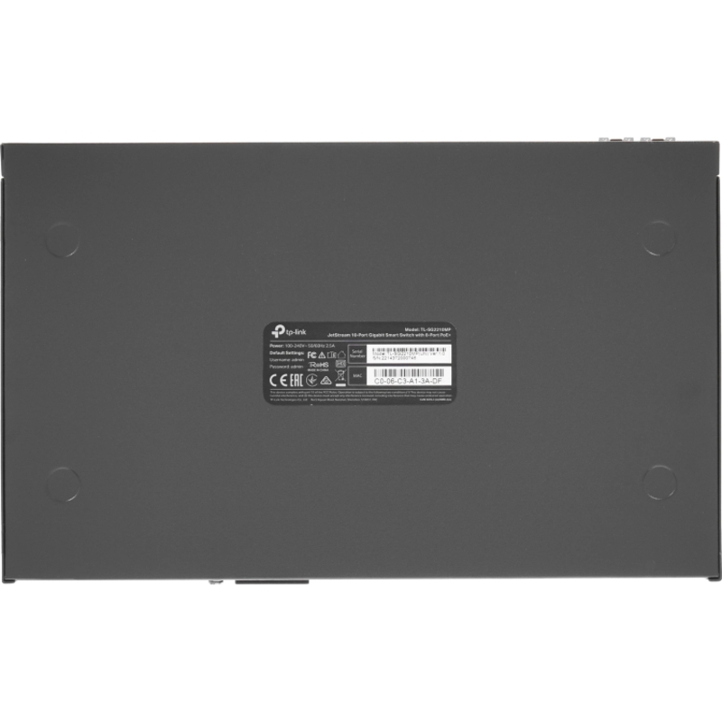 Коммутатор TP-Link SG2210MP смарт, 8 портов PoE+ 1 Гбит/с, 2 SFP, 150 Вт, фото 5