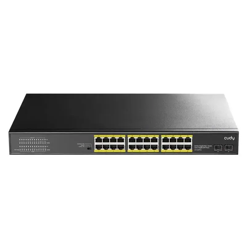 PoE-коммутатор Cudy GS1028PS2 неуправляемый, 24 порта PoE+ 1 Гбит/с, 2 SFP, 300 Вт, фото 3