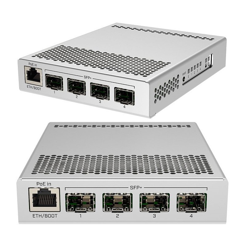 Коммутатор Mikrotik CRS305-1G-4S+IN управляемый, 4 SFP+ 10 Гбит/с, 1 порт 1 Гбит/с, настольный, фото 3