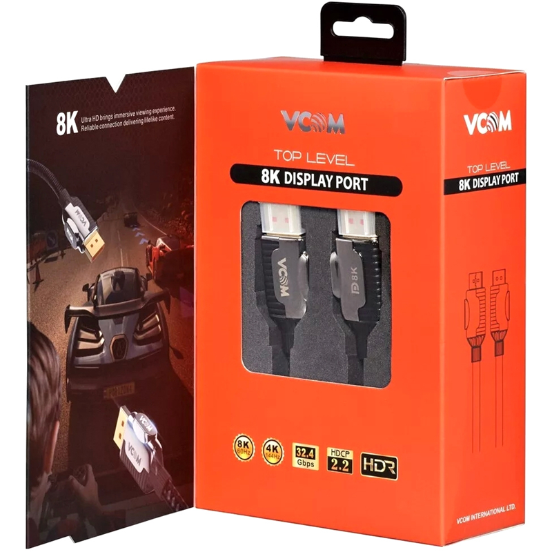 Кабель соединительный Vcom DISPLAY PORT v2.1, DisplayPort (m), 3 м, фото 7