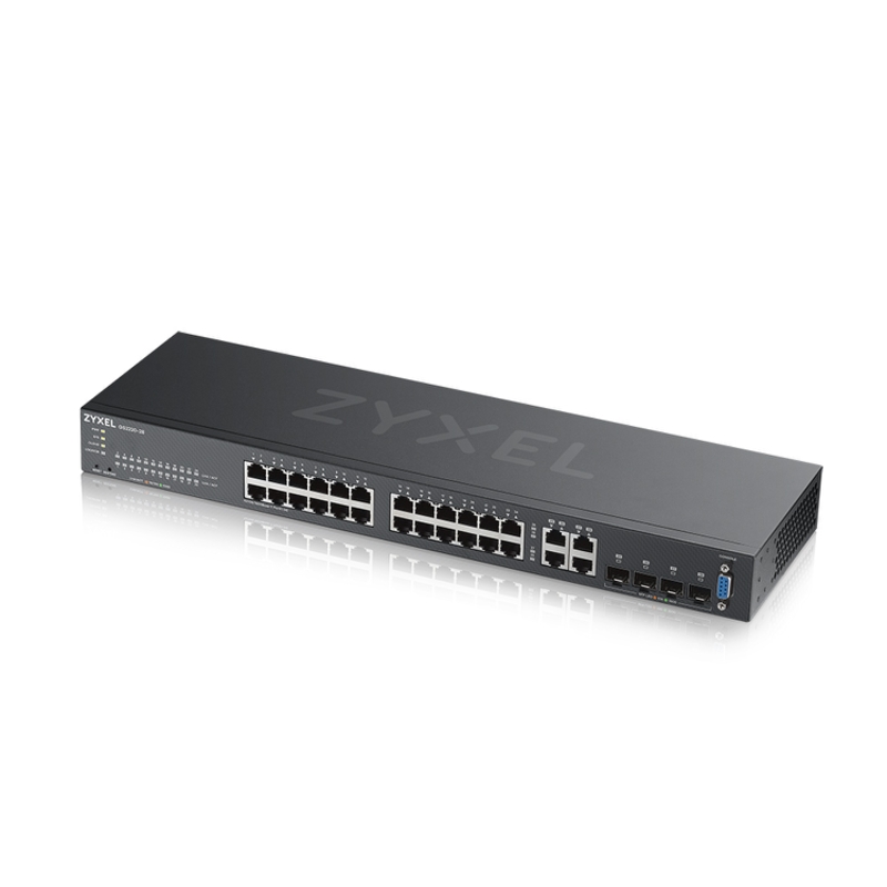 Коммутатор ZYXEL NebulaFlex Pro GS2220-28 управляемый L2, 24 порта 1 Гбит/с, 4 комбо SFP, 19″, фото 3