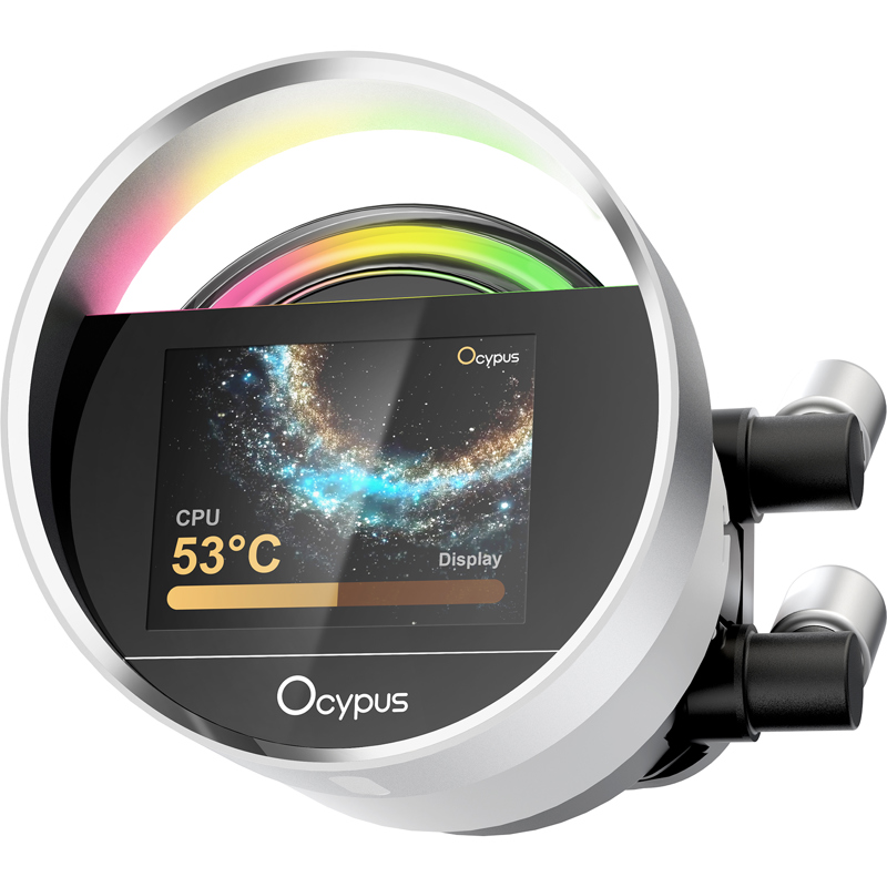 Система жидкостного охлаждения Ocypus Sigma L36 WH ARGB, вентилятор 120 мм, шум 29 дБА, AM5, фото 2