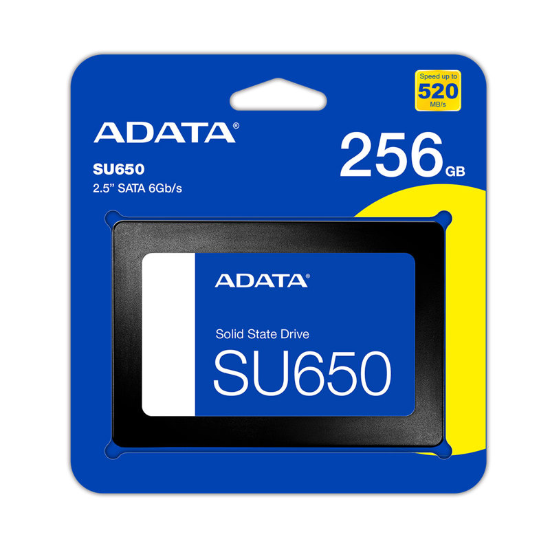 Твердотельный накопитель ADATA SSD Ultimate SU650, 256 ГБ, TLC, чтение 520 МБ/с, 140 ТБ, фото 7