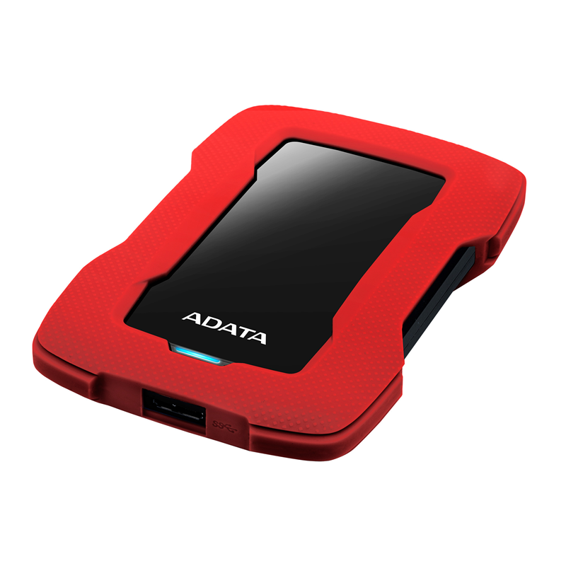 Внешний жёсткий диск 2TB ADATA HD330 (Red), Silicone, USB 3.2 Gen1, 133x89x16mm, 190g (ADATA AHD330-2TU31-CRD), фото 4