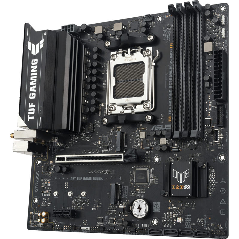 Материнская плата ASUS TUF A620AM-PLUS WIFI, AM5, AMD A620, Micro-ATX, DDR5, фото 3