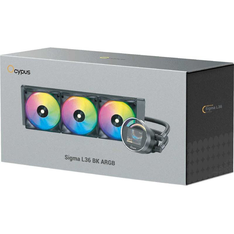 Система жидкостного охлаждения Ocypus Sigma L36 BK ARGB, вентилятор 120 мм, шум 29 дБА, AM5, фото 8