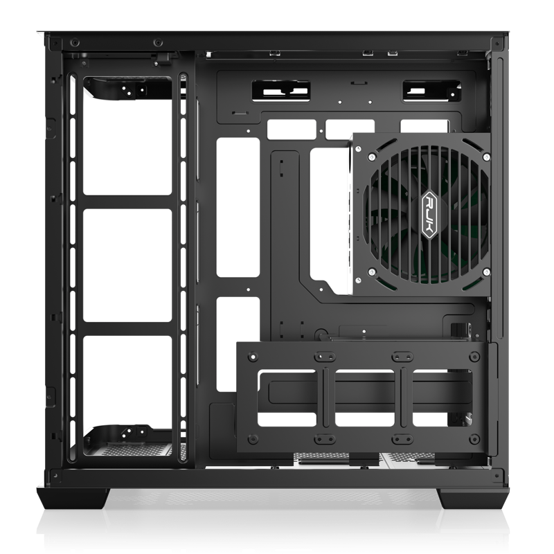 Корпус для ПК Raijintek ATREUS BT4, Midi Tower, чёрный, под ATX, E-ATX, mATX, Mini-ITX, подсветка ARGB, фото 4