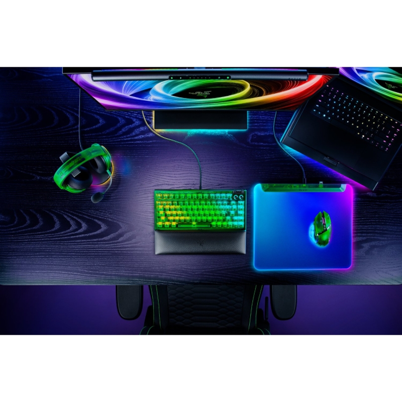 Коврик для мыши Razer Firefly V2 Pro - Phantom Green, размер L, пластик, фото 6