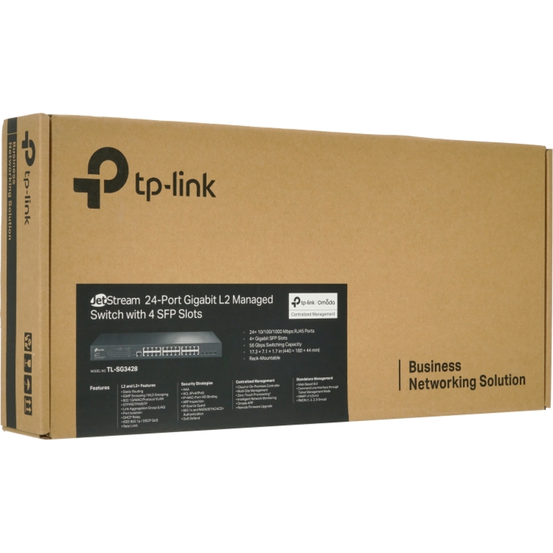 Коммутатор TP-Link JetStream SG3428 управляемый L2+, 24 порта 1 Гбит/с, 4 SFP, 1U, фото 7