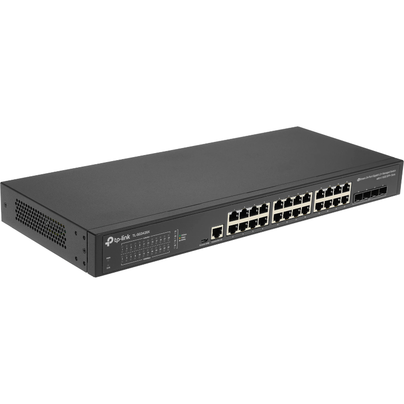 Коммутатор TP-Link JetStream SG3428X управляемый L2+, 24 порта 1 Гбит/с, 4 SFP+ 10 Гбит/с, фото 7