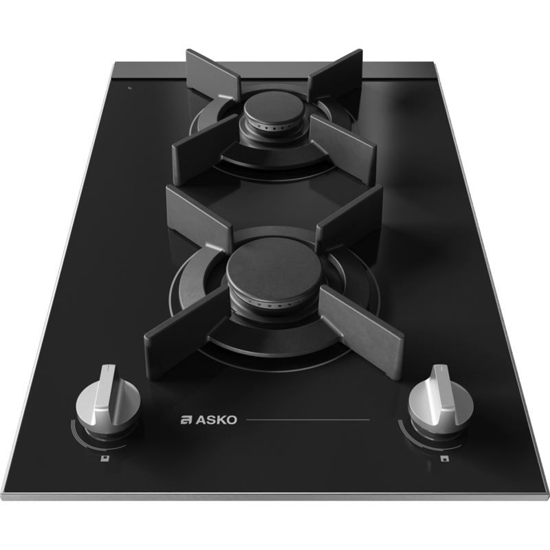 Варочная панель ASKO HG8320BGB1, газовая, домино 33 см, 2 конфорки, WOK Fusion Volcano, газ-контроль, чёрная, фото 2