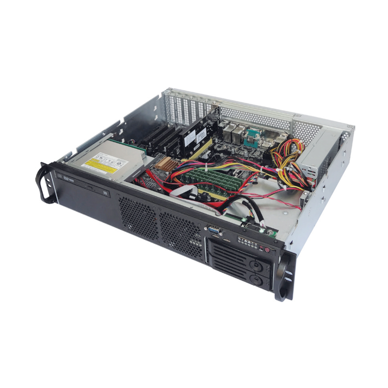 Серверный корпус 2U chassis; ATX, Micro-ATX, Mini-ITX MBs; 2 x 3.5''hs + 2 x 3.5'' internal + 1 x 2.5'' internal; flex ATX 500W; no rails (Ablecom CS-R27S-05P), фото 4
