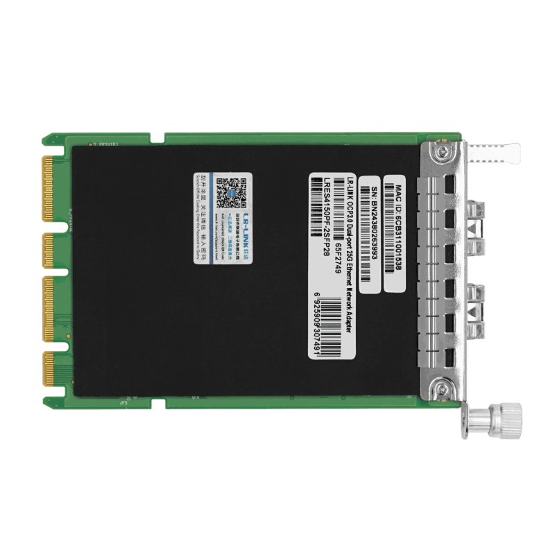 Сетевая карта LR-Link LRES4150PF-2SFP28, OCP 3.0, 2 порта SFP28 25 Гбит/с, ConnectX-5, RDMA, фото 4
