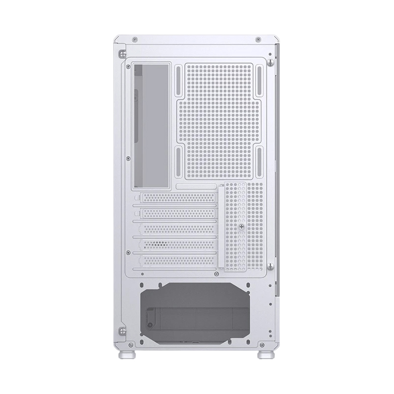 Корпус для ПК Jonsbo D200, Mini Tower, белый, под mATX, Mini-ITX, материал закалённое стекло, сталь, фото 7