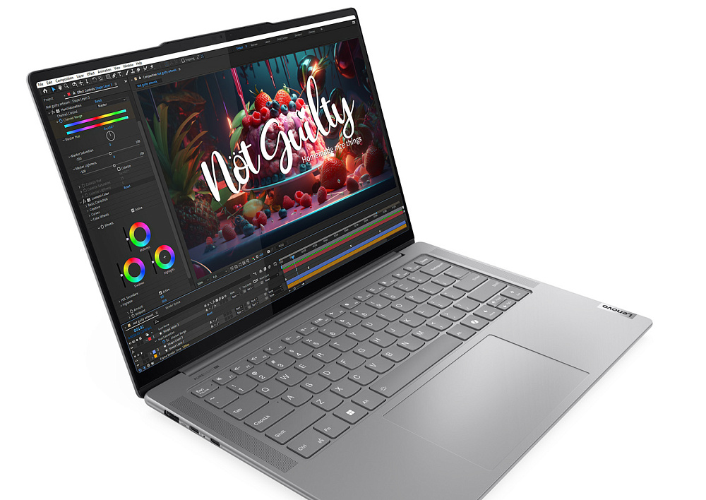 Ноутбук Lenovo Yoga Pro 7 14IMH9 83E20099RK, Luna Grey, 14.5" 3K IPS 120Hz Touch, Intel® Core™ Ultra 9 185H, NVIDIA® GeForce RTX™ 4060 8GB GDDR6, 32 GB LPDDR5x-7467, 1 TB SSD PCIe GEN4, WINDOWS 11 PRO, КЛАВИАТУРА RU/US, гарантия 1 год, фото 2