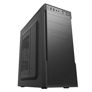 Корпус без блока Case Forza ATX, 1xUSB2.0+1xUSB3.0, Black, w/o FAN, w/o PSU