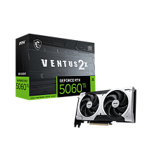 Видеокарта MSI GeForce RTX 5060 Ti 8G VENTUS 2X OC PLUS, NVIDIA GeForce RTX 5060 Ti