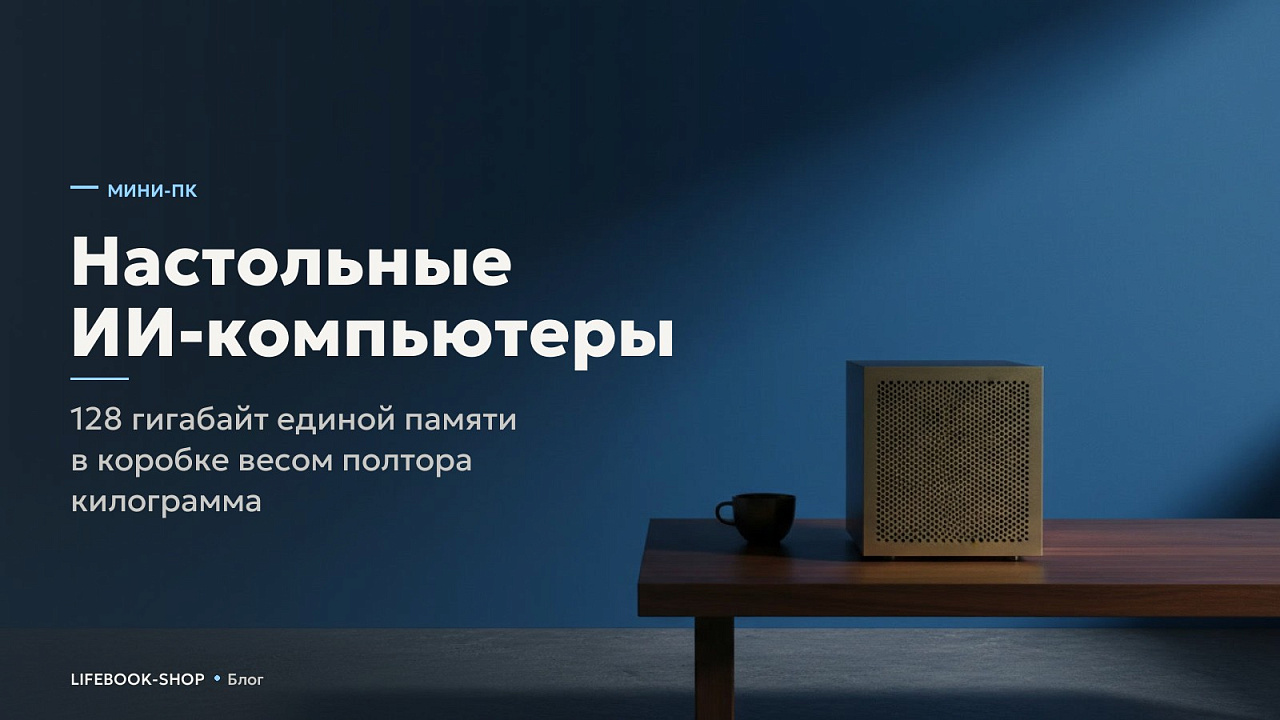 Настольные ИИ-компьютеры: 128 гигабайт единой памяти в коробке весом полтора килограмма