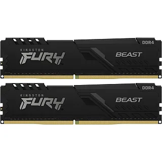 Оперативная память Kingston KF432C16BBK2/32, 32 ГБ (2x16 ГБ), DDR4, 3200 МГц, DIMM, PC4-25600, CL16