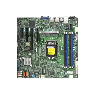 Материнская плата MB Supermicro X12STL-F-B (microATX, 1xLGA1200, supp Xeon-E 2300 95W, 4 UDIMM, Intel C252, 2x1GbE Intel210 (SuperMicro MBD-X12STL-F-B_bundle)