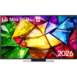 Телевизор LG 55'', Ultra HD, MiniRGB LED, Smart TV WebOS 26, Wi-Fi 5, 2026