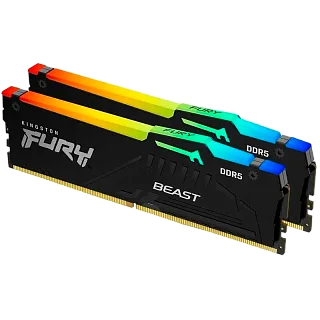 Оперативная память Kingston KF556C40BBAK2-32, 32 ГБ (2x16 ГБ), DDR5, 5600 МГц, DIMM, CL40