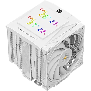 Кулер для процессора Thermalright Royal Knight 120 Digital, вентилятор 120 мм, шум 28.4 дБА, белый