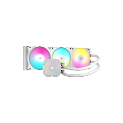 Система жидкостного охлаждения/ Water Cooling System Corsair NAUTILUS 360 ARGB (360mm, White, ARGB/ Fans: 3x120mm, 72.8CFM, 36dBA, 1700RPM/ S: 1851, 1700, AM5, AM4)
