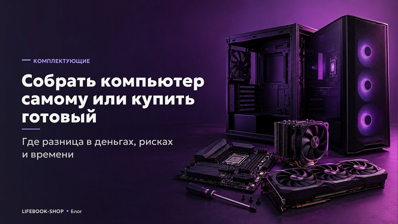Собрать компьютер самому или купить готовый: где разница в деньгах, рисках и времени