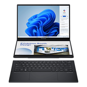 Ноутбук ASUS UX8406CA-QL345X Duo Touch 14+14, 255H, 32 ГБ ОЗУ, 1024 ГБ, 14 дюймов