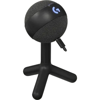 Микрофон Logitech USB Microphone Yeti Orb, проводное подключение, USB Type-A, настольный, Black