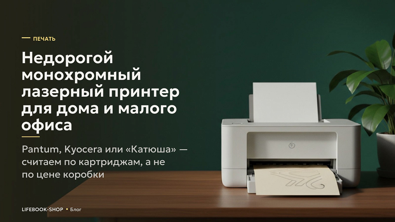 Недорогой монохромный лазерный принтер для дома и малого офиса: Pantum, Kyocera или «Катюша» — считаем по картриджам, а не по цене коробки