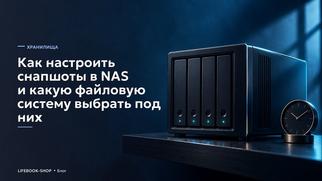 Как настроить снапшоты в NAS и какую файловую систему выбрать под них