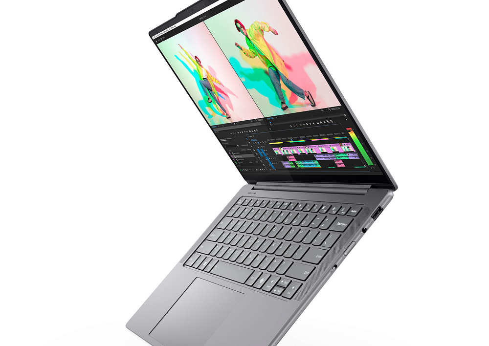 Ноутбук Lenovo Yoga Pro 7 14IMH9 83E20099RK, Luna Grey, 14.5" 3K IPS 120Hz Touch, Intel® Core™ Ultra 9 185H, NVIDIA® GeForce RTX™ 4060 8GB GDDR6, 32 GB LPDDR5x-7467, 1 TB SSD PCIe GEN4, WINDOWS 11 PRO, КЛАВИАТУРА RU/US, гарантия 1 год, фото 4