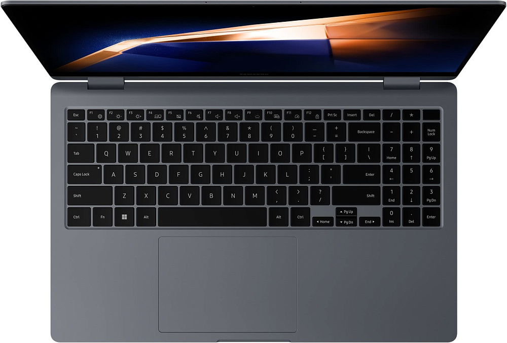 Ноутбук Samsung Galaxy Book4 360 15.6" Gray + стилус S Pen NP750QGK-LG1IN, Intel® Core™ 5 120U, 16GB LPDDR5, 15,6” Full HD Vivid Super AMOLED Touchscreen, SSD 512GB NVMe, WINDOWS 11 HOME, КЛАВИАТУРА RU/US, гарантия 1 год, фото 4