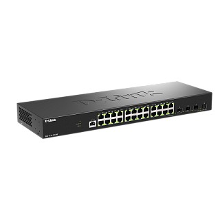 Коммутатор D-Link DGS-1210-28X/ME управляемый L2, 24 порта 1 Гбит/с, 4 SFP+ 10 Гбит/с