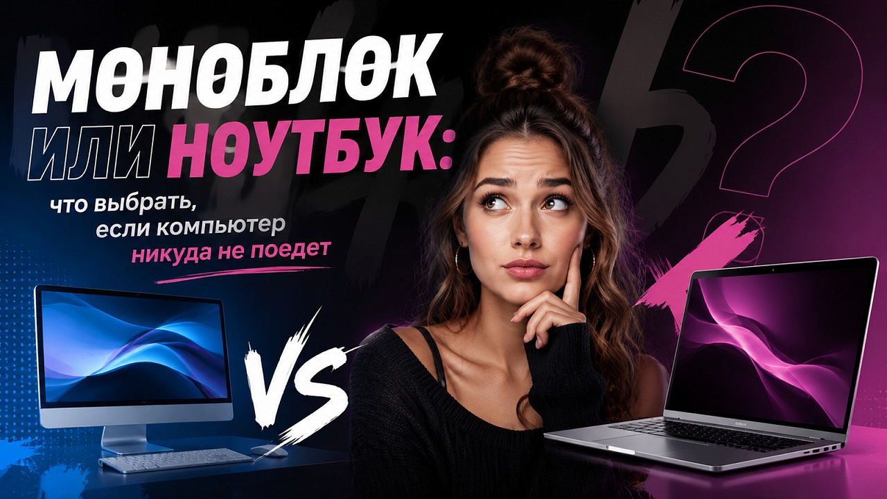 Моноблок или ноутбук: что выбрать, если компьютер никуда не поедет