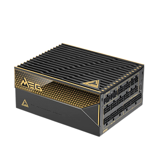 Блок питания Блок питания ПК/ Power Supply MSI MEG Ai1600T PCIE5, 1600W 80+ Titanium (ATX, 3.1, PCIe 5.1, Full modular, 1x24(20+4)pin, 2xCPU 8(4+4)pin, 9xPCIe(6+2)pin, 2x12V(2x6), 8xSATA3, 8xMOLEX4pin, Active, 135x135mm, 150x190x86mm, APFC, black)