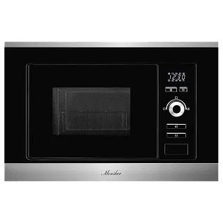 Встраиваемая микроволновая печь Monsher MMH 201 BX, 20 л, 800 Вт, гриль, чёрный/нержавеющая сталь