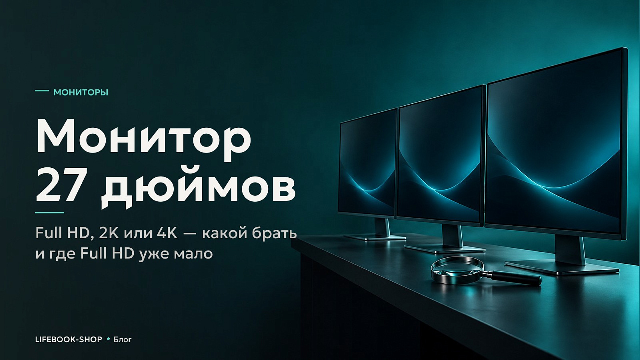 Монитор 27 дюймов: Full HD, 2K или 4K — какой брать и где Full HD уже мало