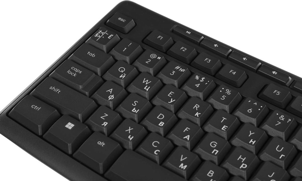 Комплект клавиатура + мышь Logitech Wireless MK295 Silent Combo Graphite, фото 5