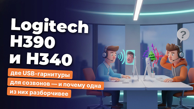 Logitech H390 и H340: две USB-гарнитуры для созвонов — и почему одна из них разборчивее