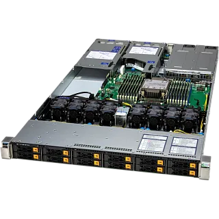 Серверная платформа Supermicro Server SYS-112H-TN 1U (1x LGA4710 16x DDR5 RDIMM 12x Hs 2.5" NVMe 2x M.2 NVMe VROC Premium 3x PCIe 5.0 x16 2x 10GbE RJ45 Intel (SuperMicro SYS-112H-TN (bundle1))
