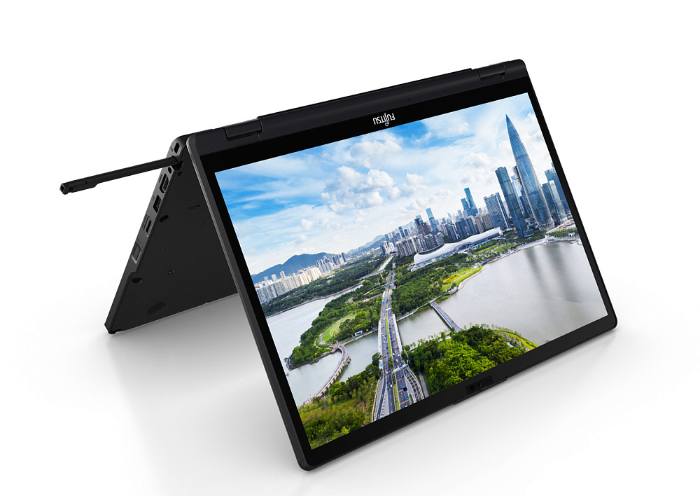Ноутбук-трансформер Fujitsu LIFEBOOK U5313X U5313X71B BLACK 360°, Intel Core i7-1365U, 32GB LPDDR5-4800MHz, SSD 4TB, Intel Iris Xe Graphics, 13,3" WUXGA Touch + Pen, WINDOWS 11 PRO, КЛАВИАТУРА RU/US, сделано в Японии, гарантия 1 год, фото 7