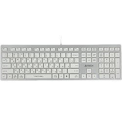 Клавиатура A4Tech FX50, USB, Slim, Multimedia, кабель 1.5м, белая