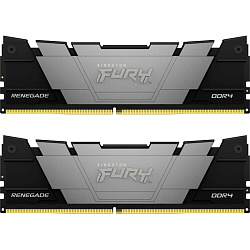 Оперативная память Kingston 32 ГБ DDR4 3200 MT/s CL16 DIMM, Kit of 2, FURY Renegade Black, KF432C16RB12K2/32