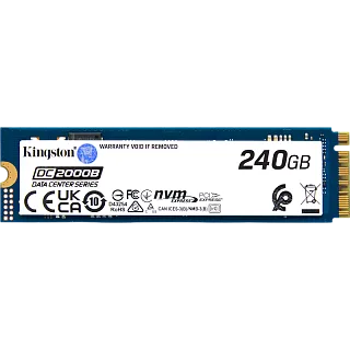 Твердотельный накопитель Kingston SSD DC2000B 240GB, M.2 22x80mm, NVMe, PCIe Gen 4x4, 3D TLC, R/W 4500/400MB/s, IOPs 260 000 (Kingston SEDC2000BYM8/240G)