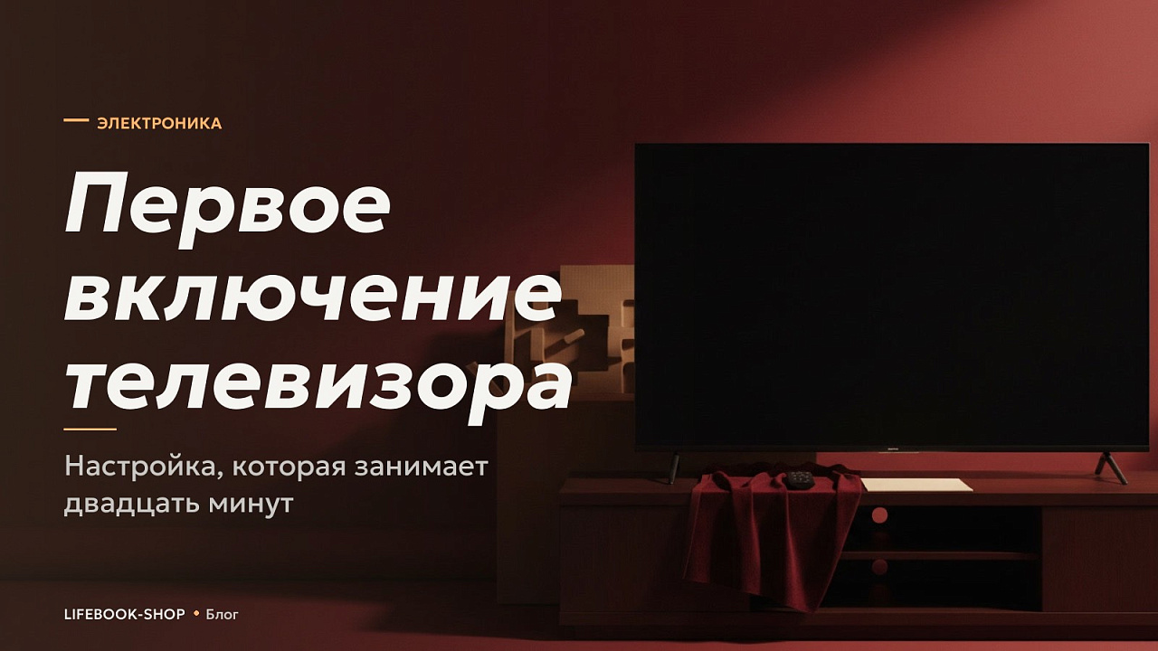 Первое включение телевизора: настройка, которая занимает двадцать минут