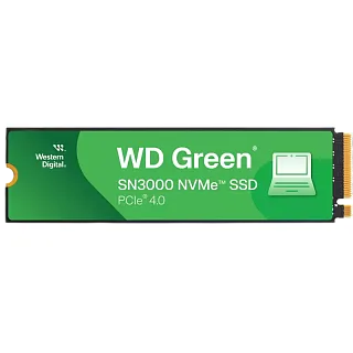 Твердотельный накопитель WD SSD Green SN3000, 1 ТБ, QLC, чтение 5000 МБ/с, 150 ТБ